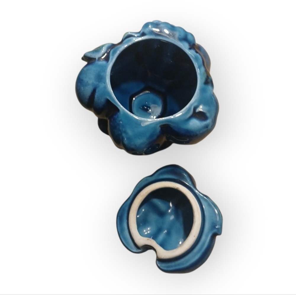 Mood Indigo Blue Sugar Dish Bowl - Picture 5 of 7